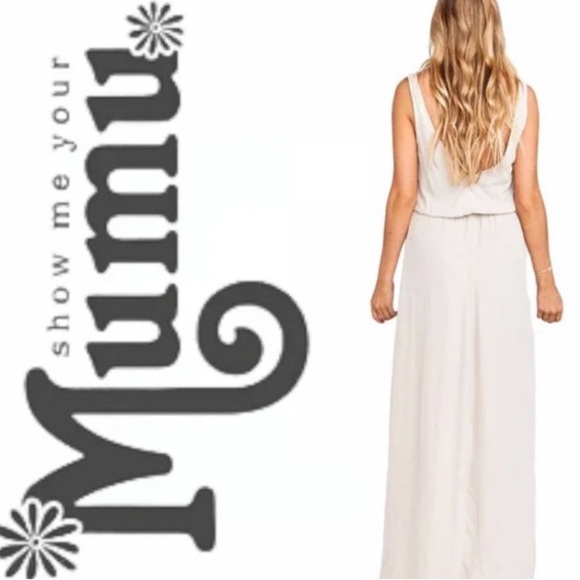 SMYM • Beige Kendall Maxi Dress - Picture 4 of 11